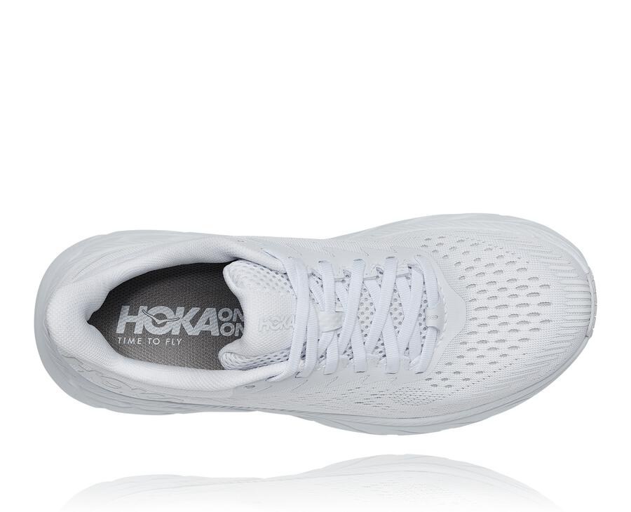 Hoka One One Clifton 7 Löparskor Dam - Vita - ZUQPJ-5643